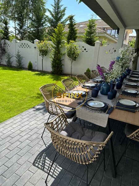 Pipera Near Cambridge School, brand new fully furnished 7 room villa with garage